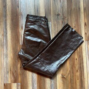 Finity Genuine Leather Pants Women Size 10